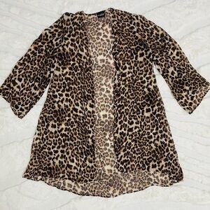 Leopard Print Women's Coat